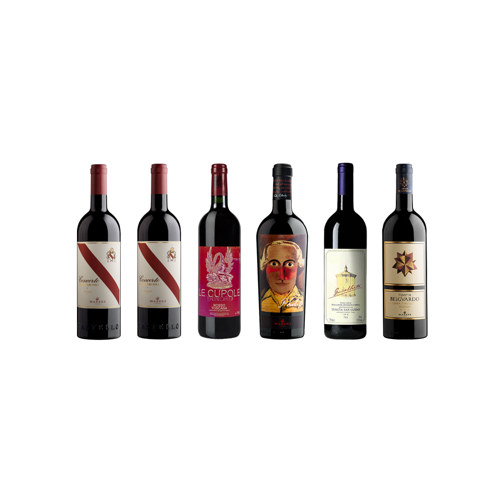 Super Tuscan Selezione, Mixed Case of 6x75cl